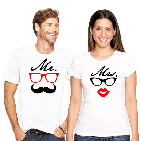 Mr and Mrs - Couples T-Shirts - 4FancyFans